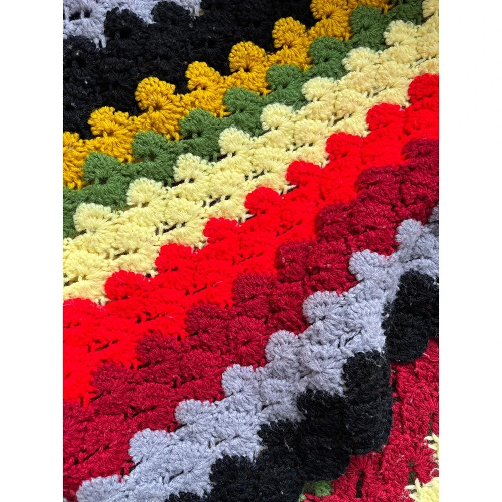 Handmade crochet afghan